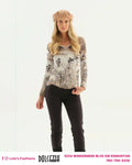 Dolcezza Knit Pullover 76600 in Beige Combo