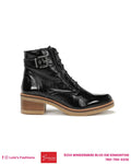 Dorking D8686L59837 Black Patent Lace-Up Ankle Boot