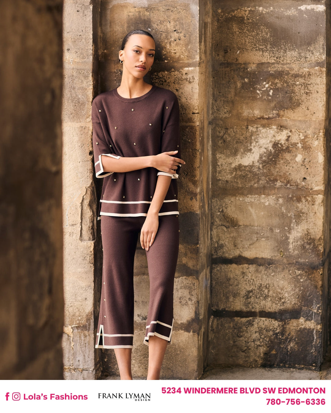 Frank Lyman Crew Neck Casual Pullover Style 263765