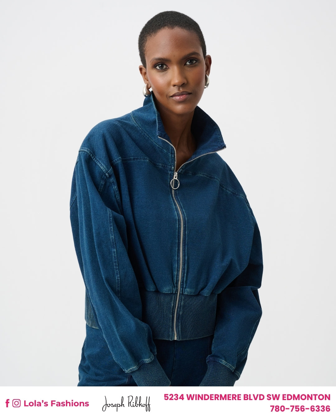 Joseph Ribkoff Cropped Denim Overclothes Style 263634