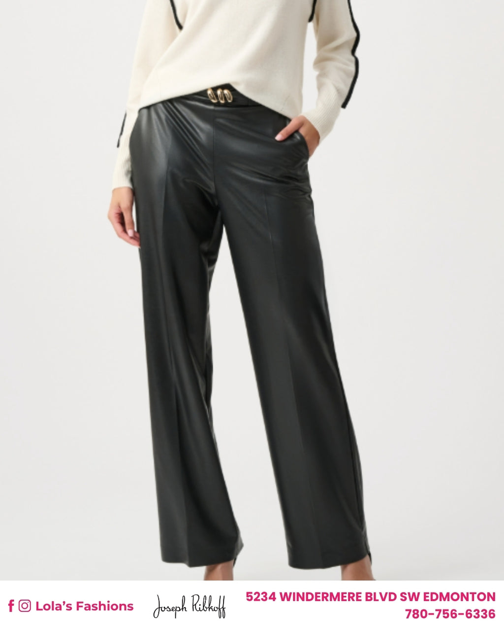 Joseph Ribkoff High-waisted Wide-leg Trousers Style 263063