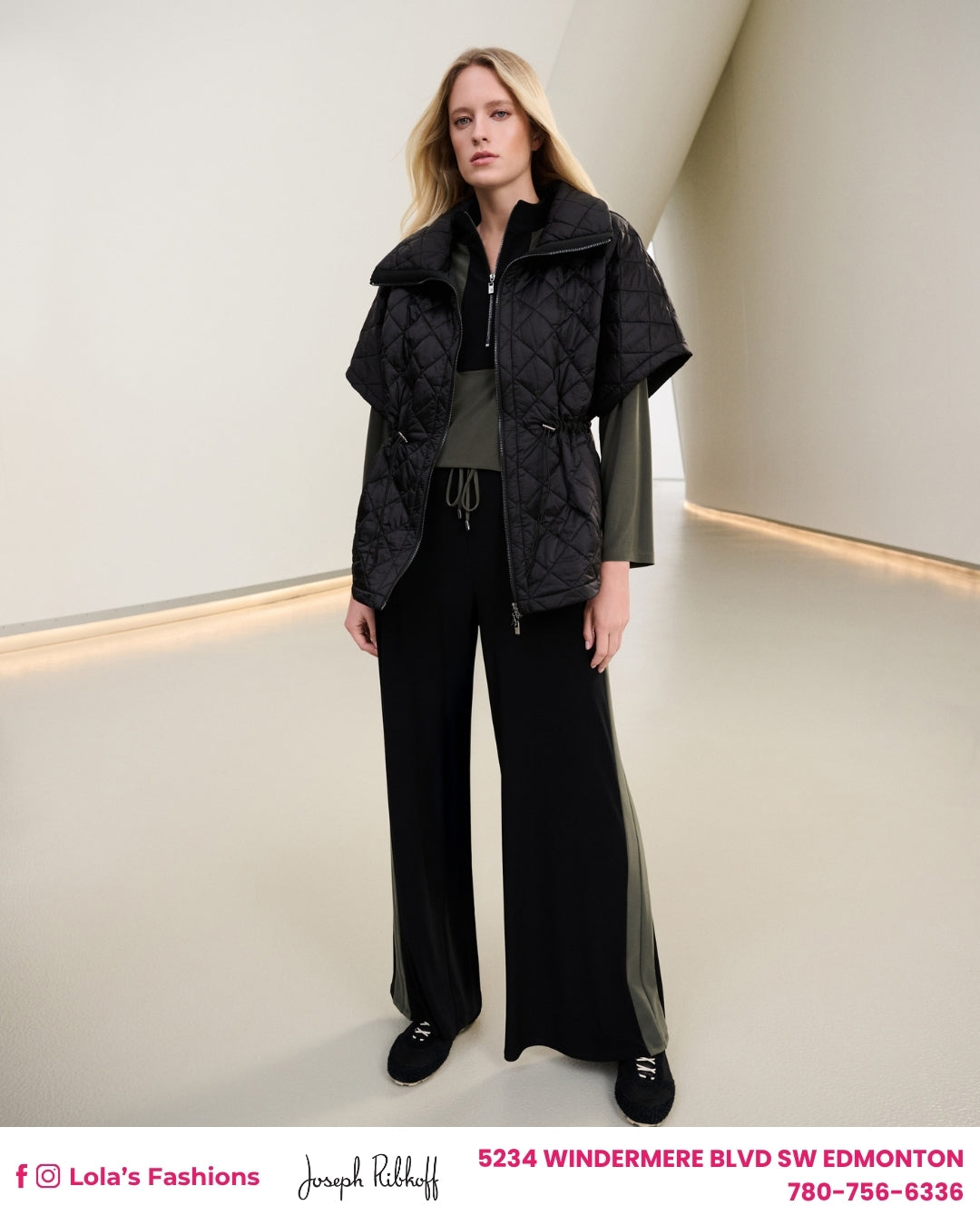 Joseph Ribkoff Puffer Jacket With Zipper Style 263643