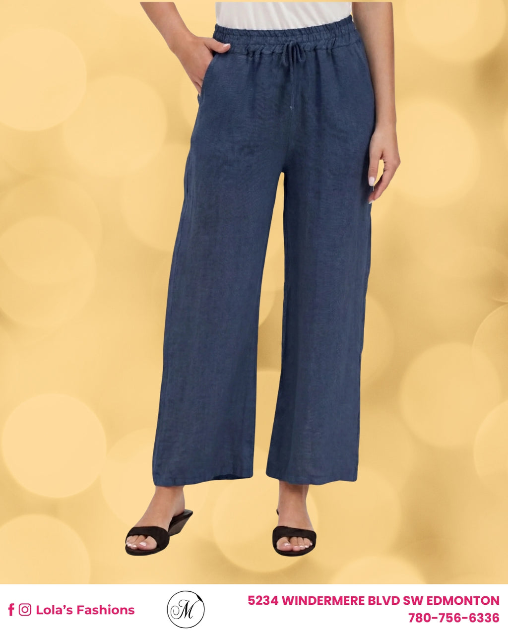 M Made in Italy Women's Woven Trousers 30132