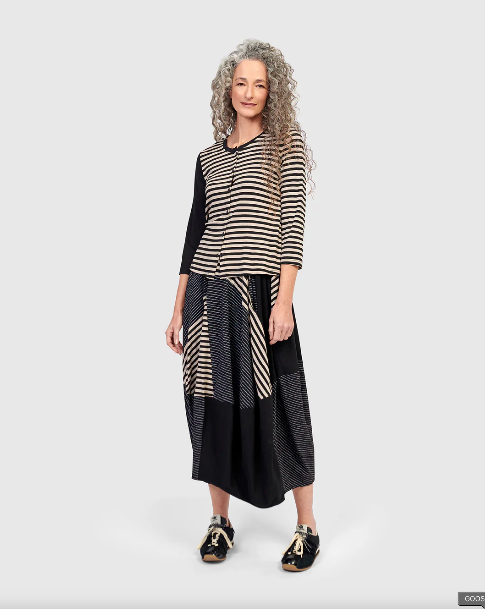 Alembike Urban Johannesburg Cocoon Skirt, Stripes - UK950S