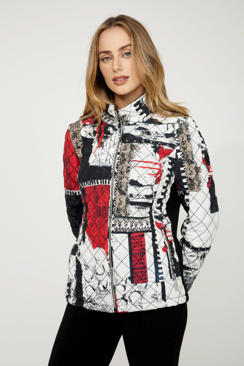 Dolcezza Casual Puffer Jacket With Zipper Style 75831