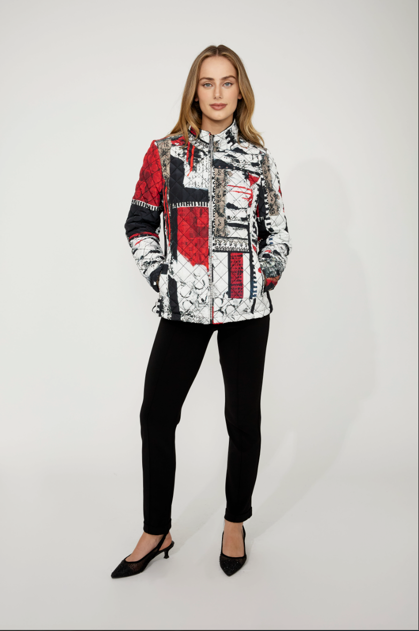 Dolcezza Casual Puffer Jacket With Zipper Style 75831