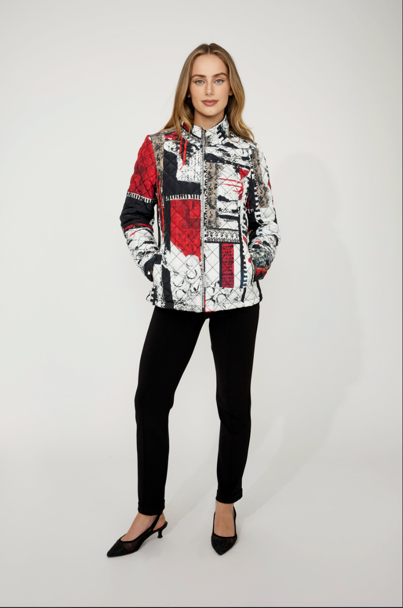 Dolcezza Casual Puffer Jacket With Zipper Style 75831