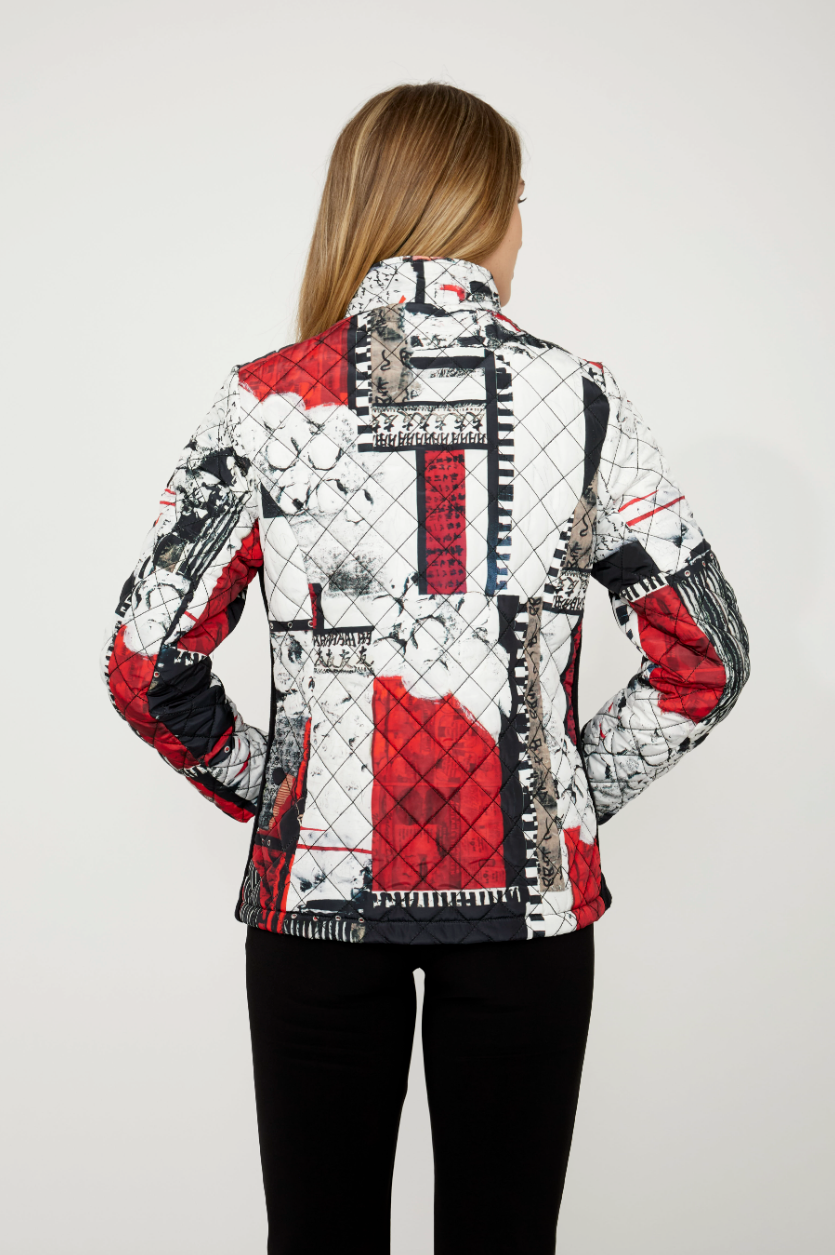 Dolcezza Casual Puffer Jacket With Zipper Style 75831