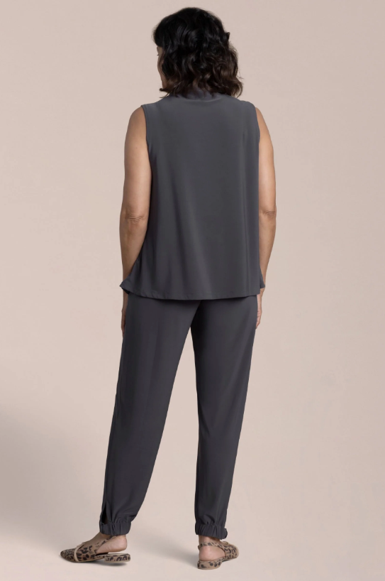 Sympli Sleeveless Echo Mock Neck Top 21244