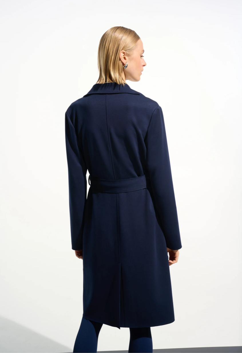 Joseph Ribkoff Scuba Jersey Coat with Sash 261602