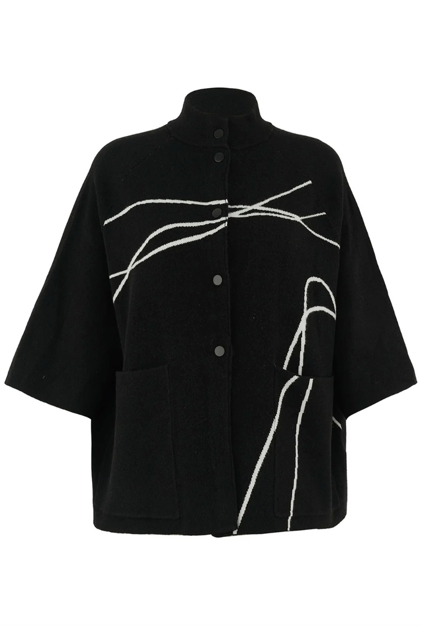 Dolcezza Black Knit Cardigan 75302