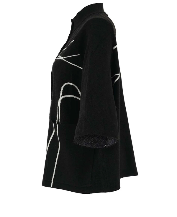 Dolcezza Black Knit Cardigan 75302