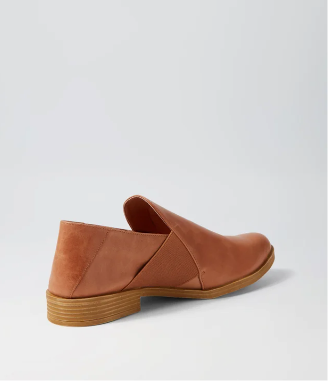 Django & Juliette Kefect Tan Leather Flat Shoes