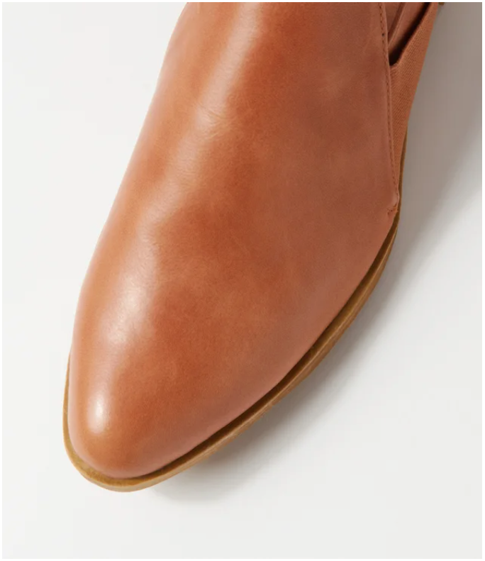 Django & Juliette Kefect Tan Leather Flat Shoes