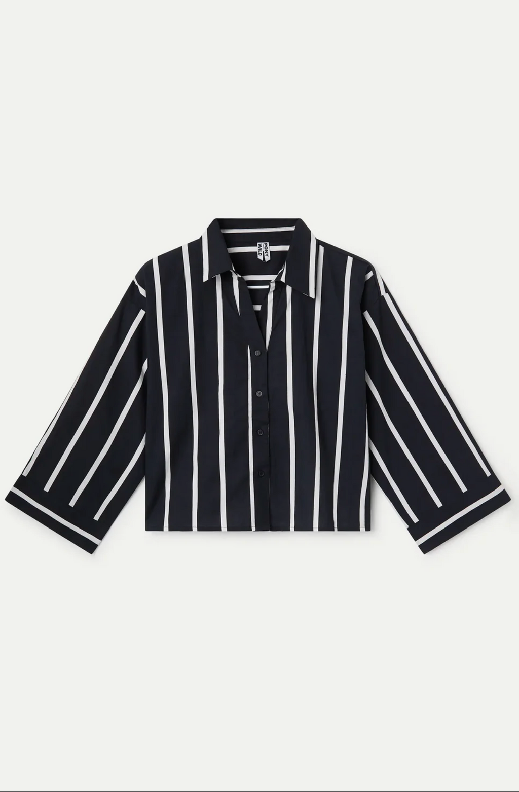 Wild Pony Flowy shirt with Grimaud Black print 41221