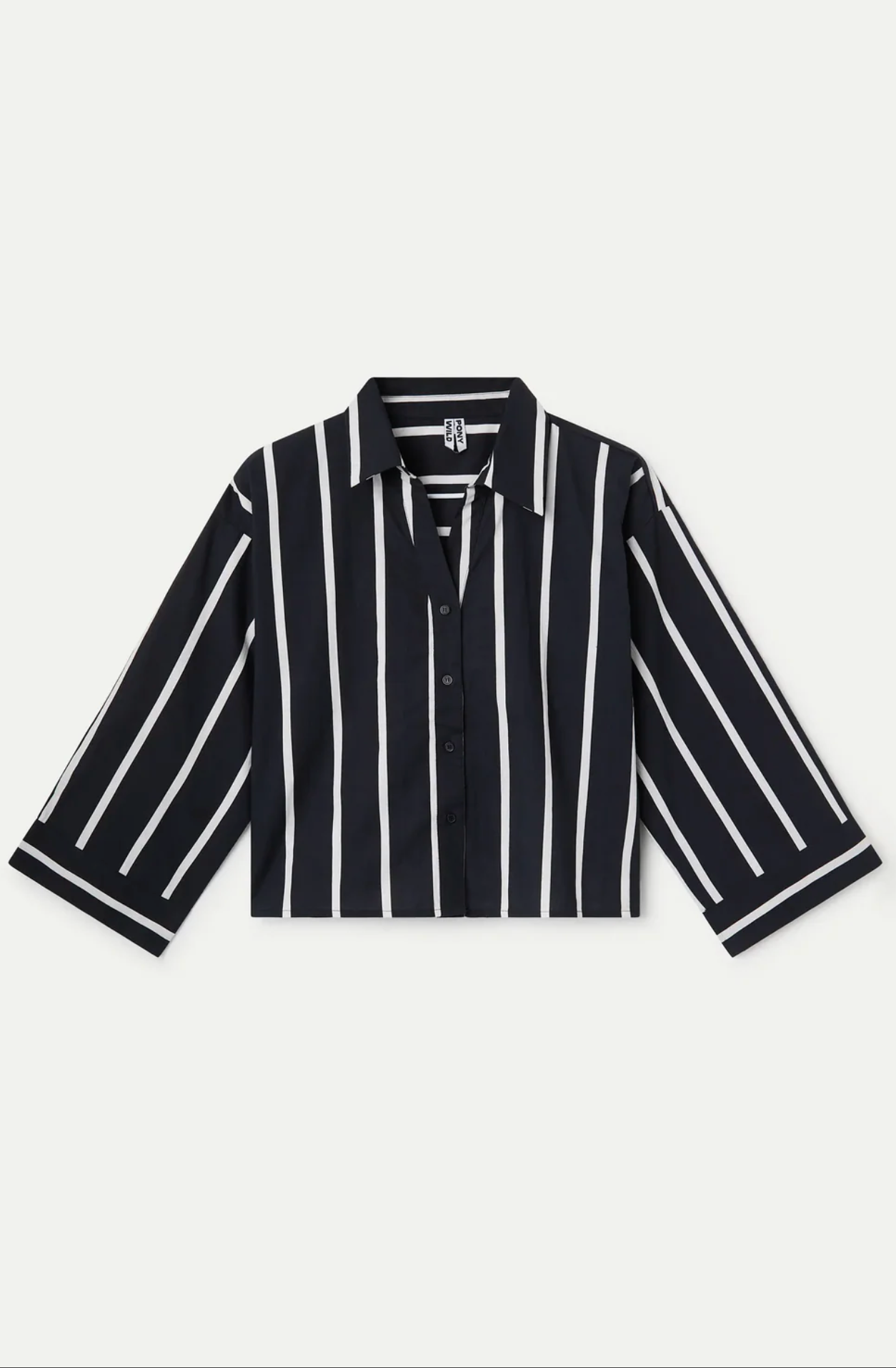 Wild Pony Flowy shirt with Grimaud Black print 41221