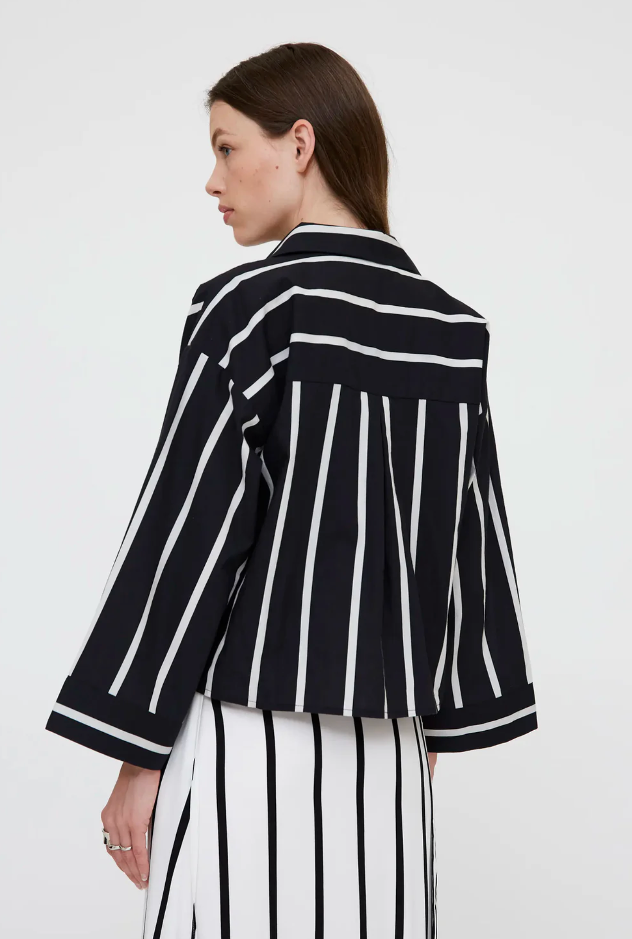 Wild Pony Flowy shirt with Grimaud Black print 41221