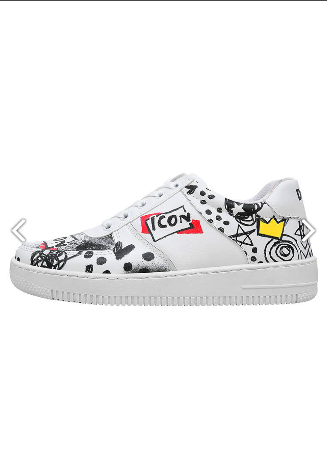 Dogo Women Vegan Leather White Sneakers - Icon Design
