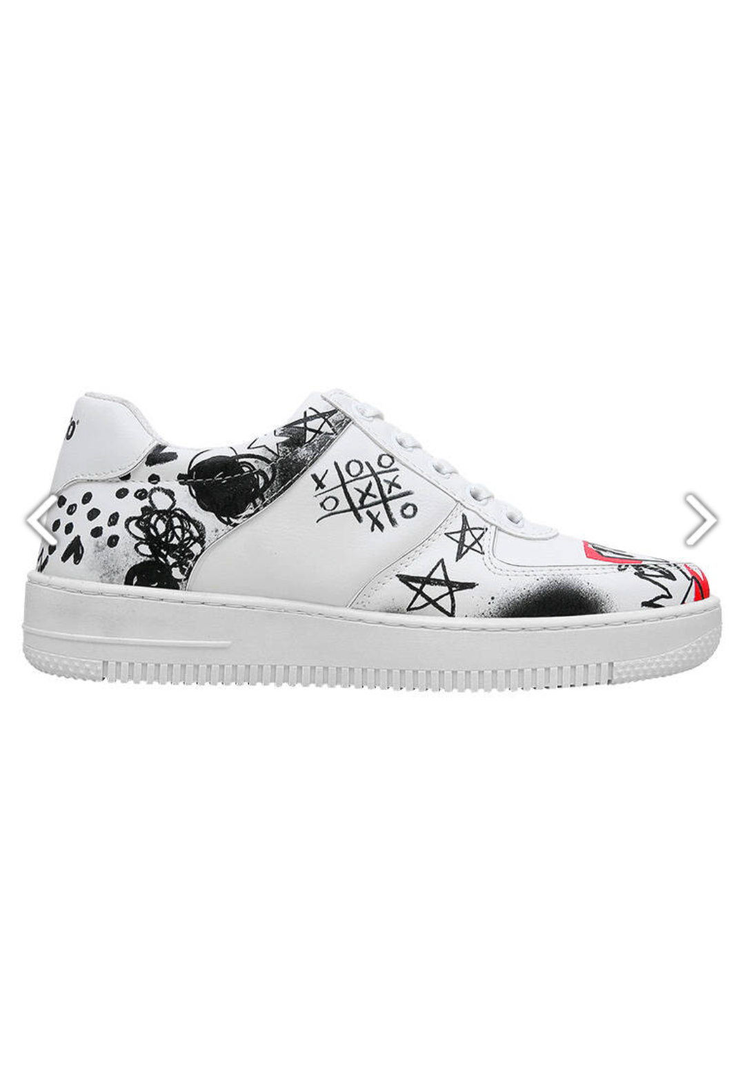 Dogo Women Vegan Leather White Sneakers - Icon Design