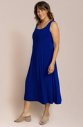 Sympli Sleeveless Square Neck Fit & Flare Dress 28199