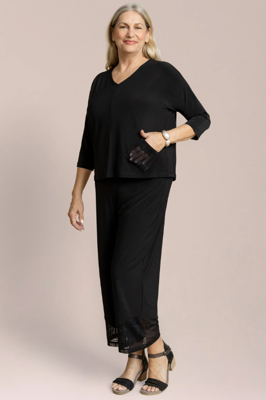 Sympli Honeycomb Mesh Mix Revel Top 322175