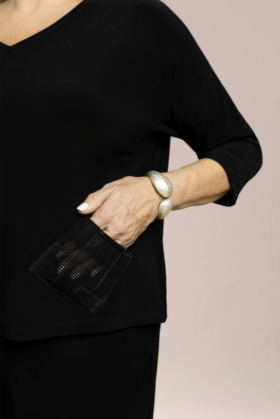 Sympli Honeycomb Mesh Mix Revel Top 322175