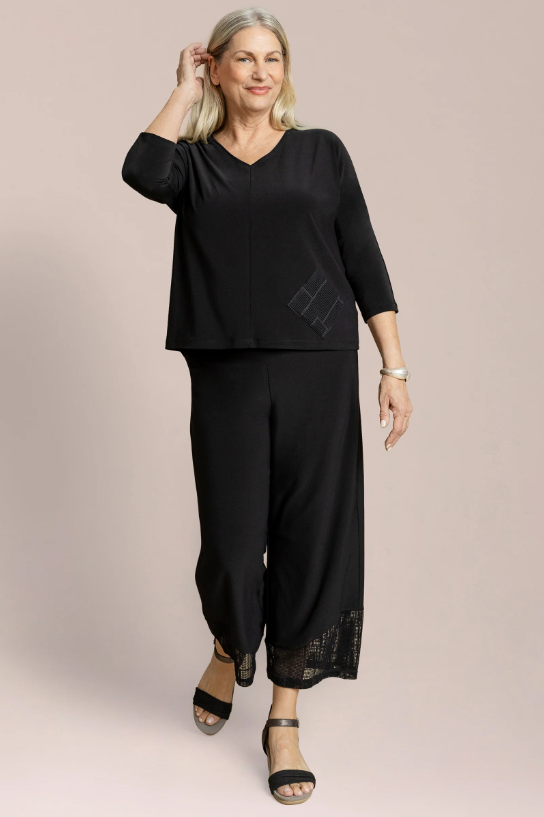 Sympli Honeycomb Mesh Mix Revel Top 322175