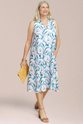 Sympli Sleeveless Deep V Dress Short 28185