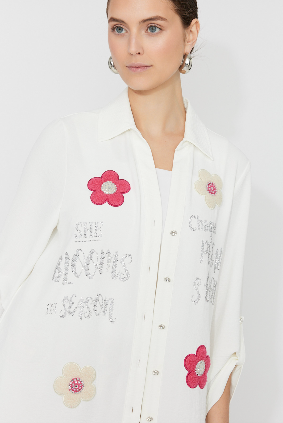 Frank Lyman Floral Long-sleeve Shirt Style 261654