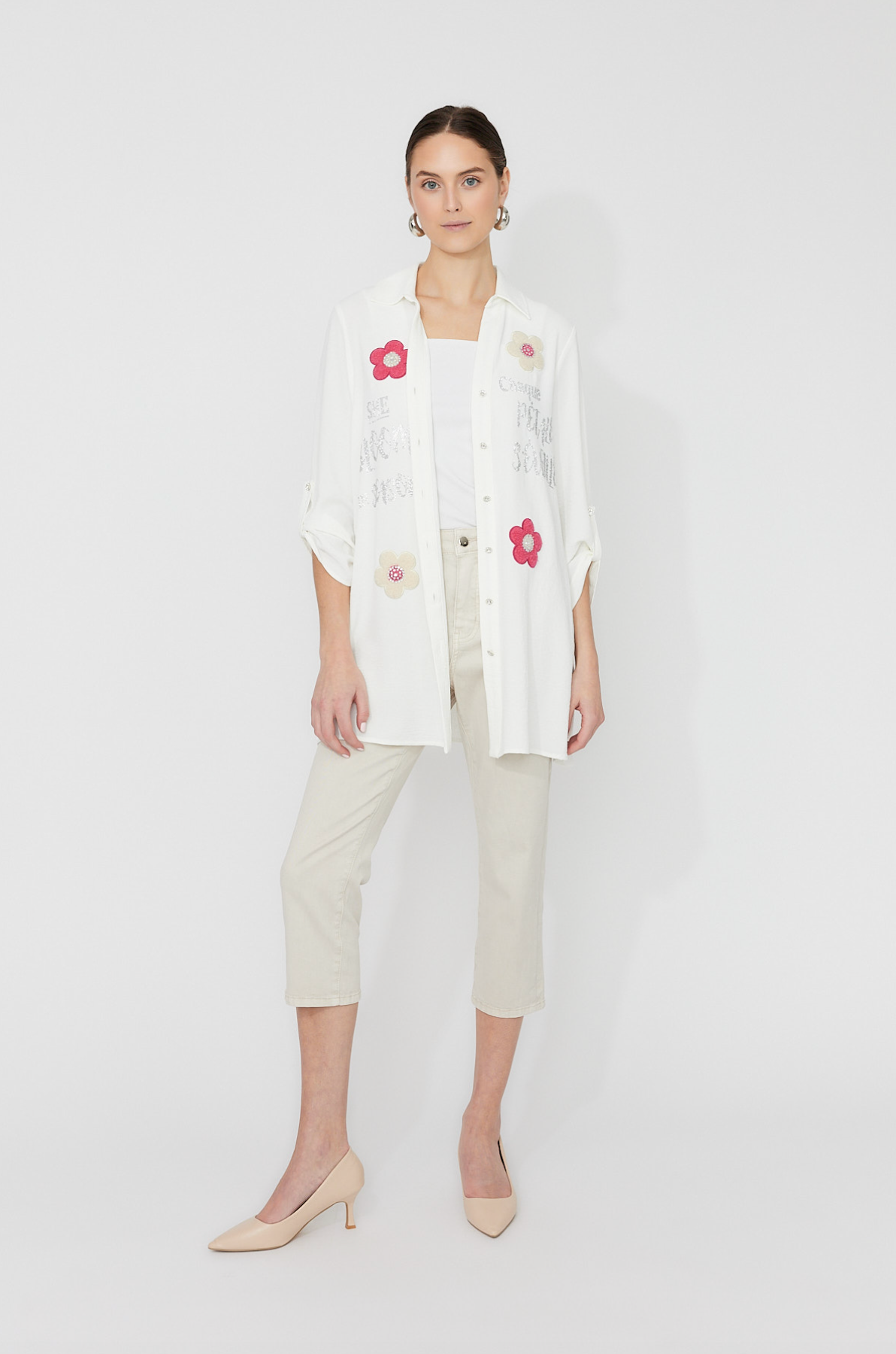 Frank Lyman Floral Long-sleeve Shirt Style 261654