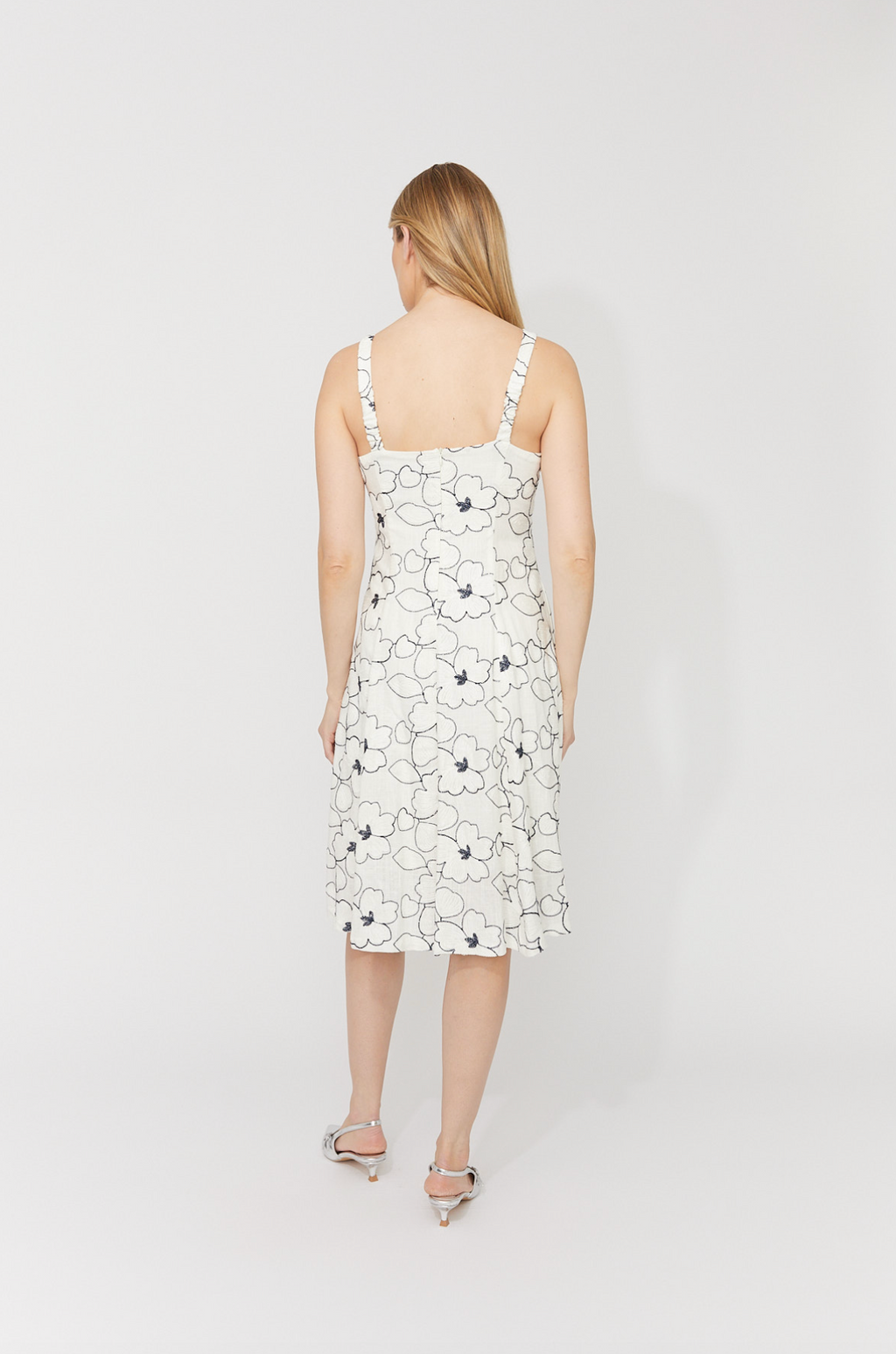 Frank Lyman Floral A-line Knee-length Dress Style 261240