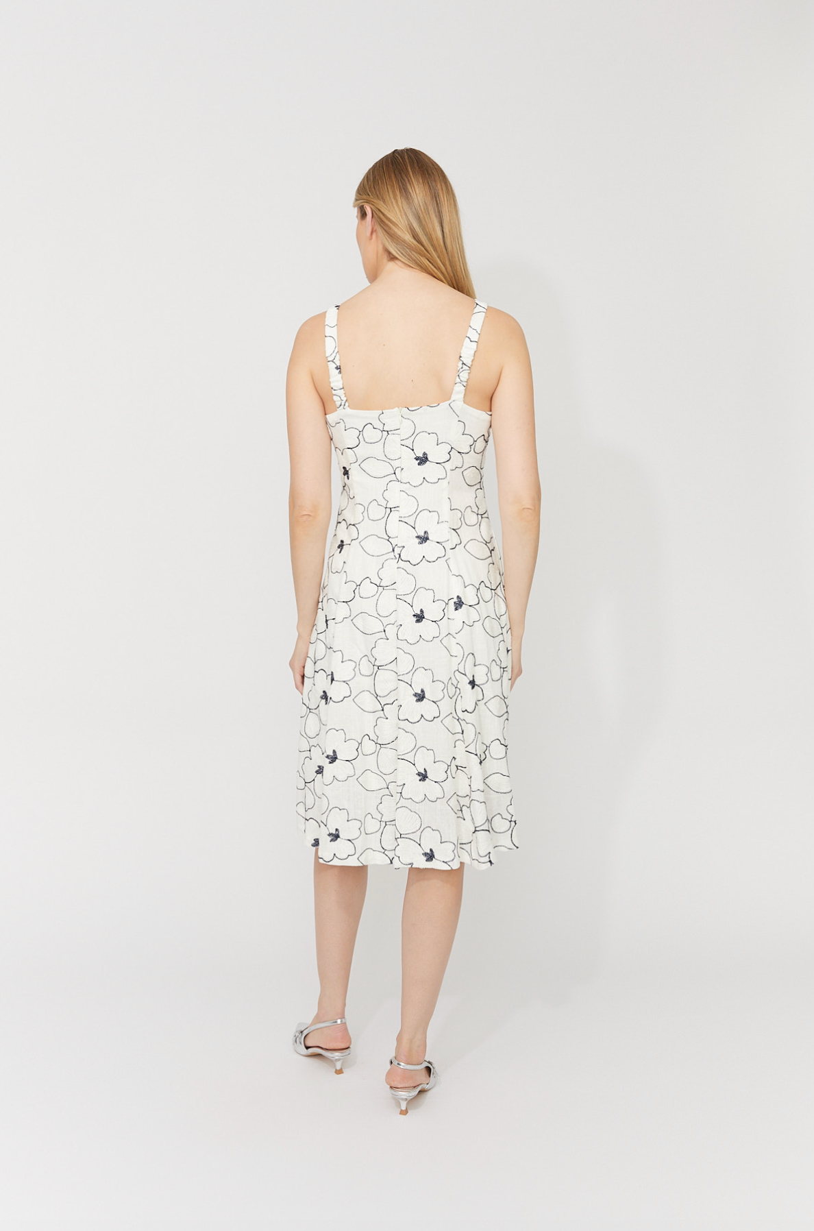 Frank Lyman Floral A-line Knee-length Dress Style 261240