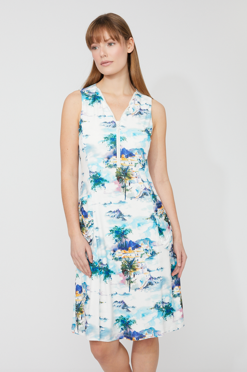 Frank Lyman Floral Sleeveless A-line Dress Style 261234