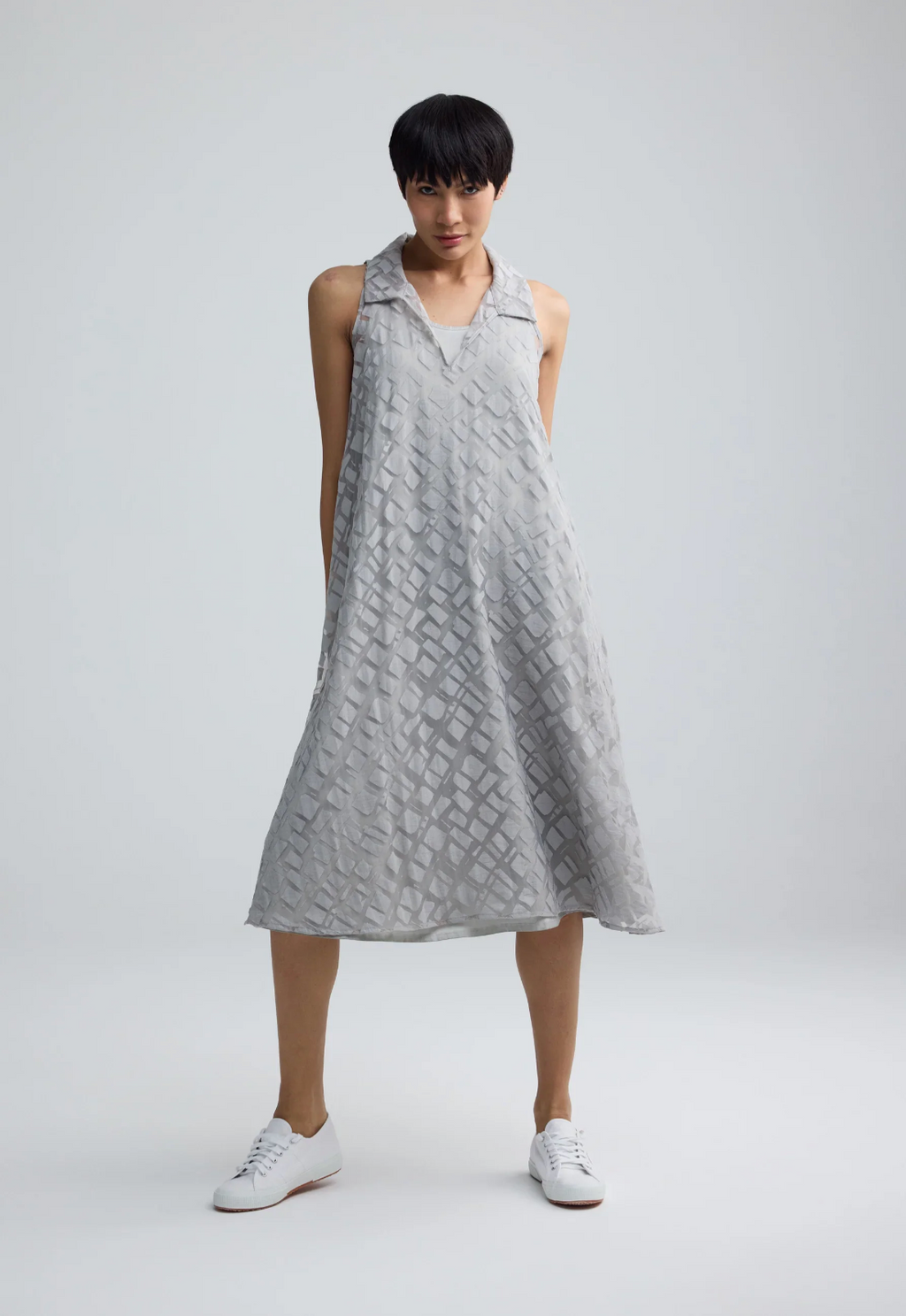 Luukaa ELUNE Layered Hybrid Midi Dress Style 504