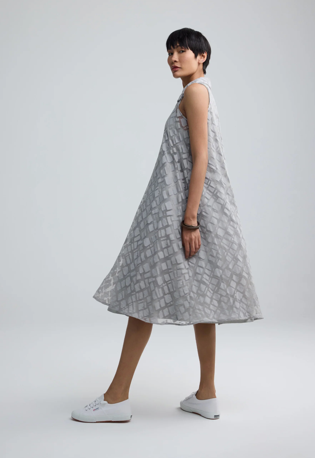 Luukaa ELUNE Layered Hybrid Midi Dress Style 504