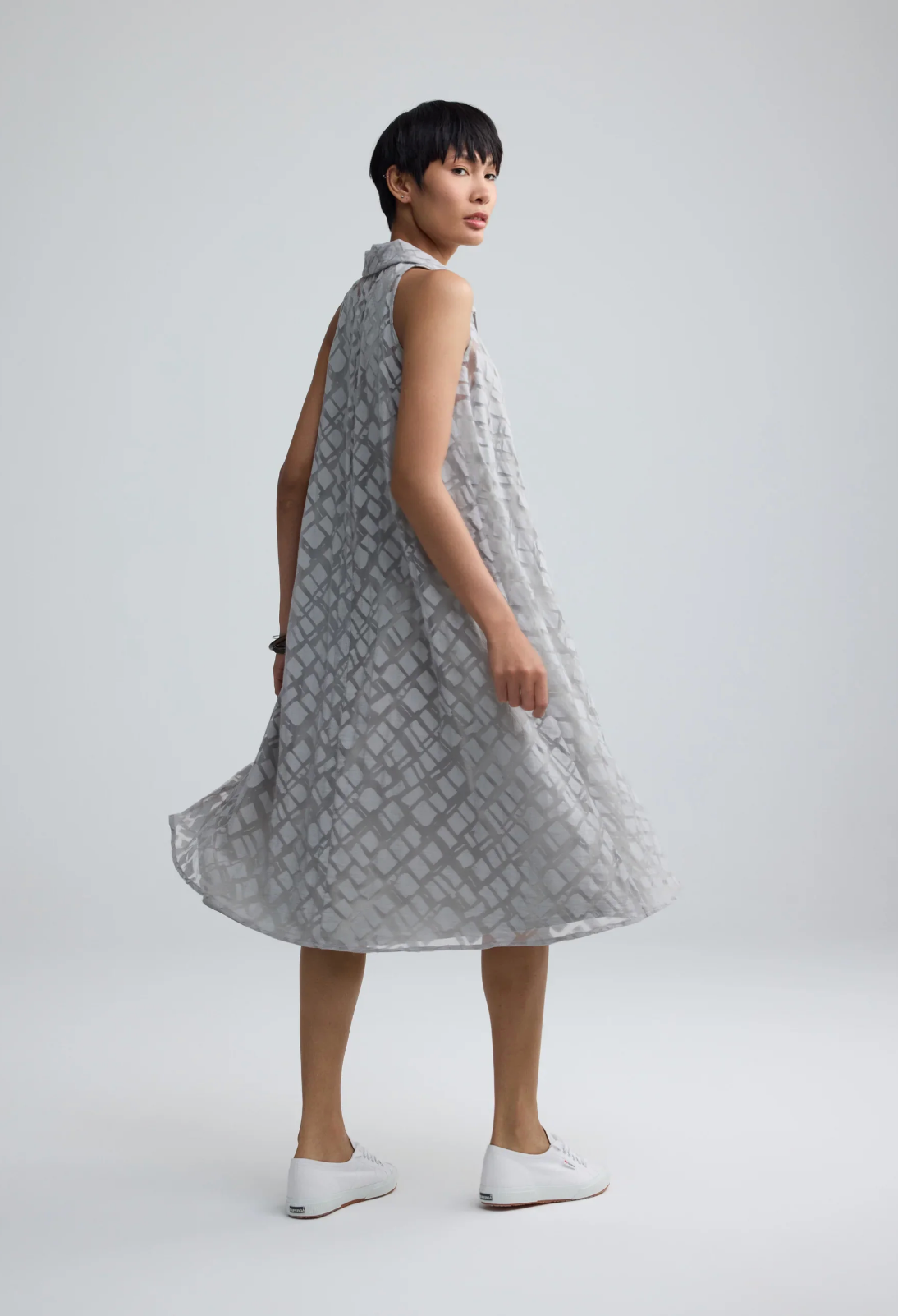Luukaa ELUNE Layered Hybrid Midi Dress Style 504
