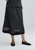 Luuka SAPHINA Striped Mesh Midi Skirt 403