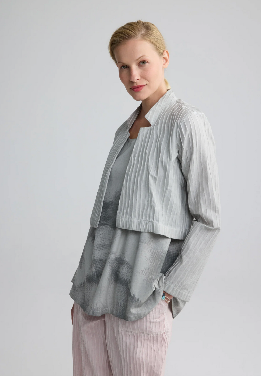 Luukaa IVELLE Garment-dyed bolero jacket 326