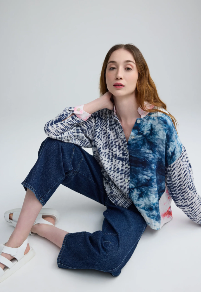 Luukaa DAHLIA Printed muslin shirt 1138