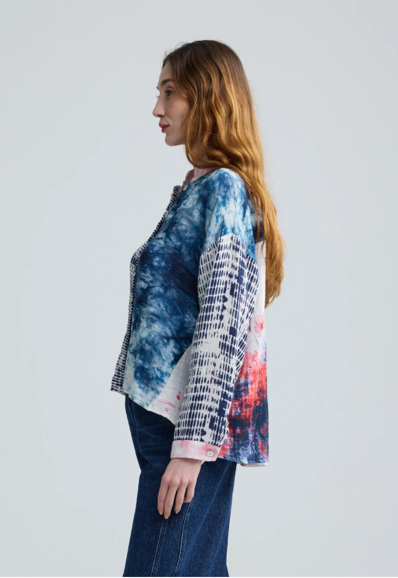 Luukaa DAHLIA Printed muslin shirt 1138