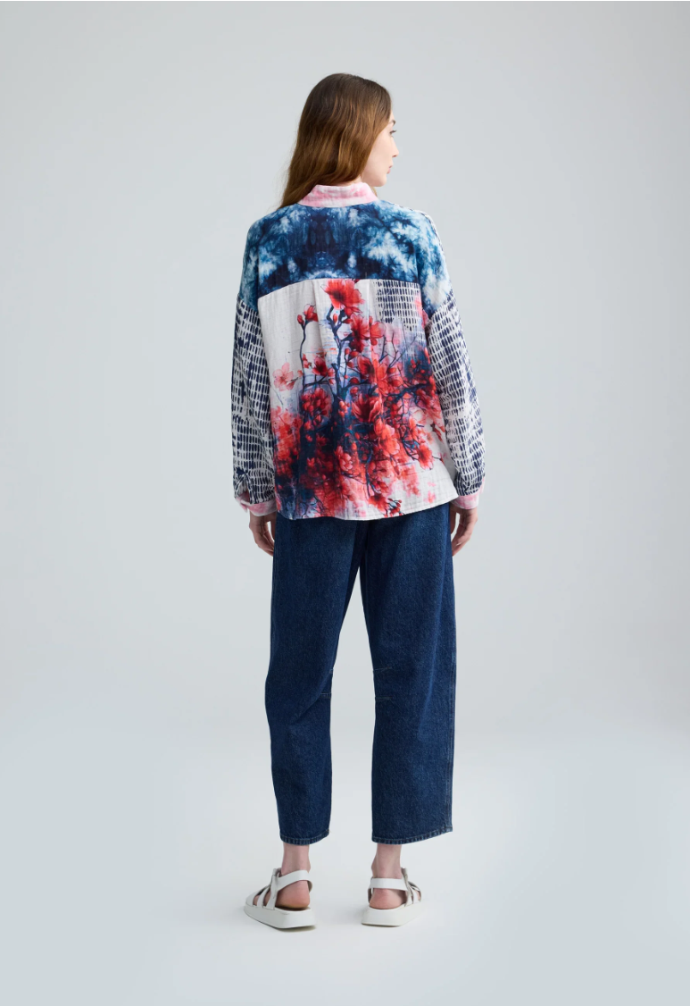 Luukaa DAHLIA Printed muslin shirt 1138