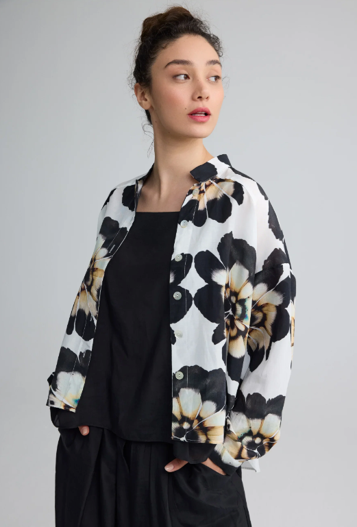Luukaa AMARIS Floral print stand collar shirt 1128
