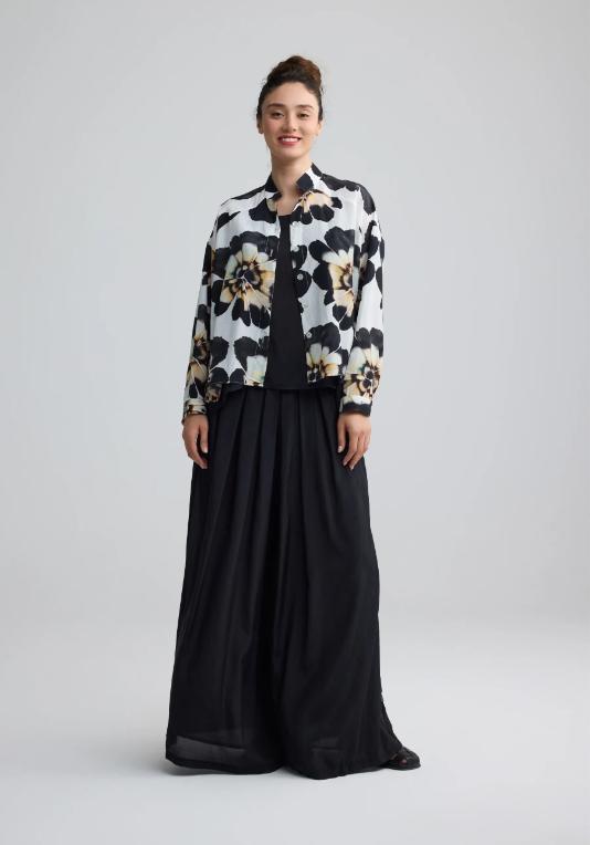Luukaa AMARIS Floral print stand collar shirt 1128