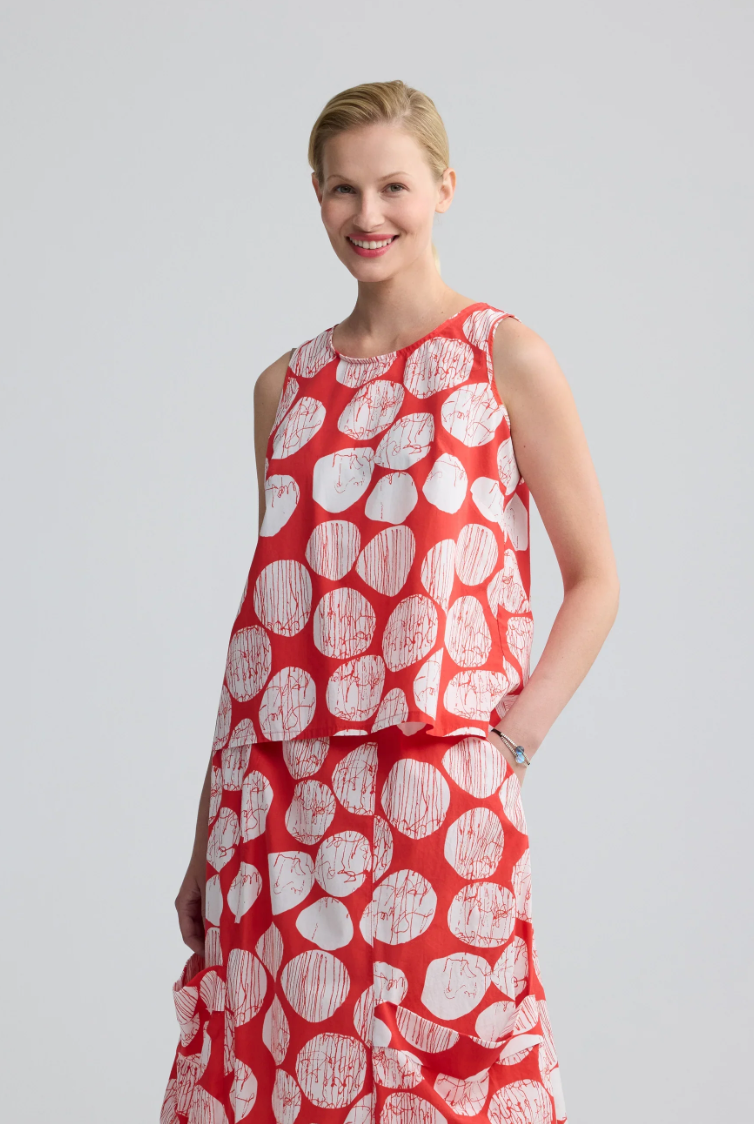 Luukaa ORLA Printed A-line top 103