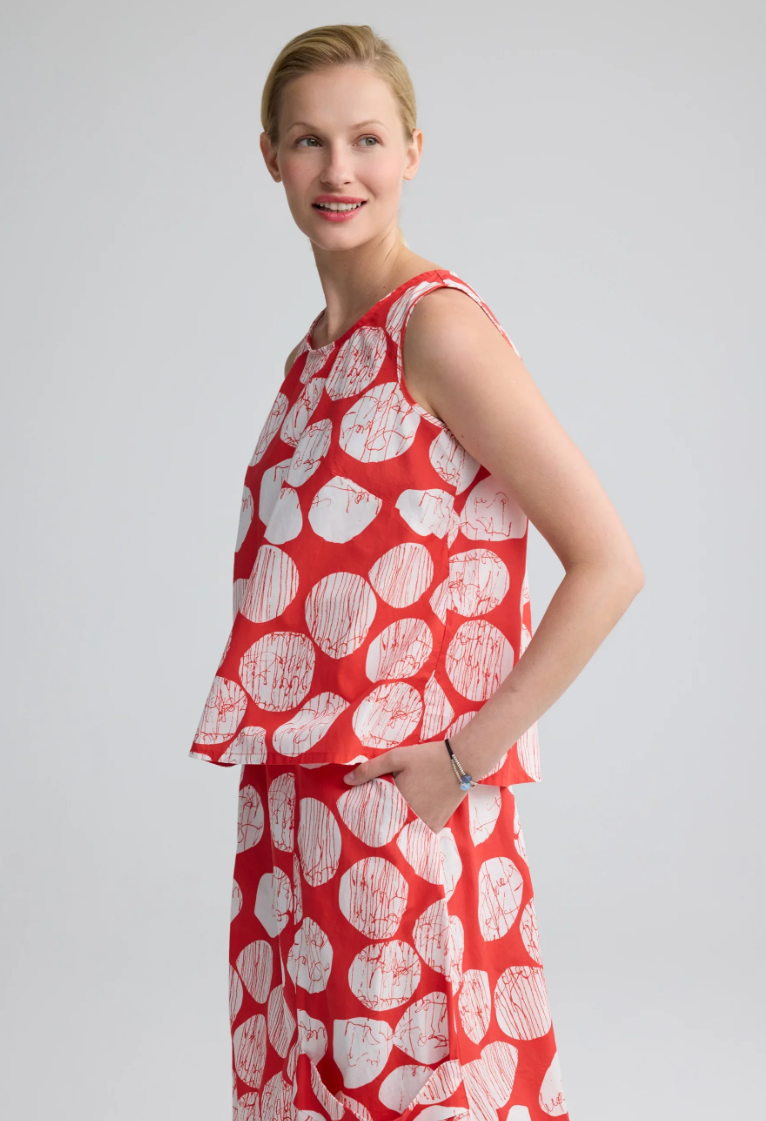 Luukaa ORLA Printed A-line top 103