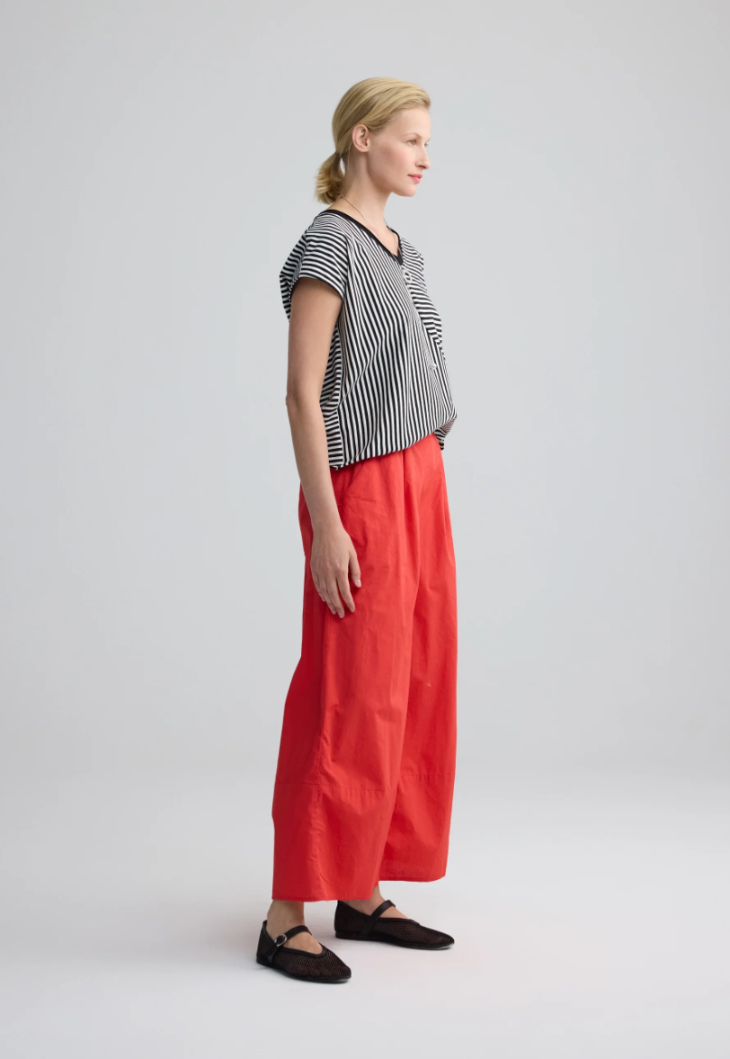 Luukaa ELINEA Cotton poplin wide-leg pants 201