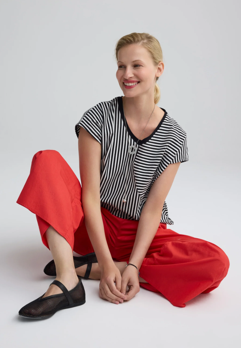 Luukaa ELINEA Cotton poplin wide-leg pants 201