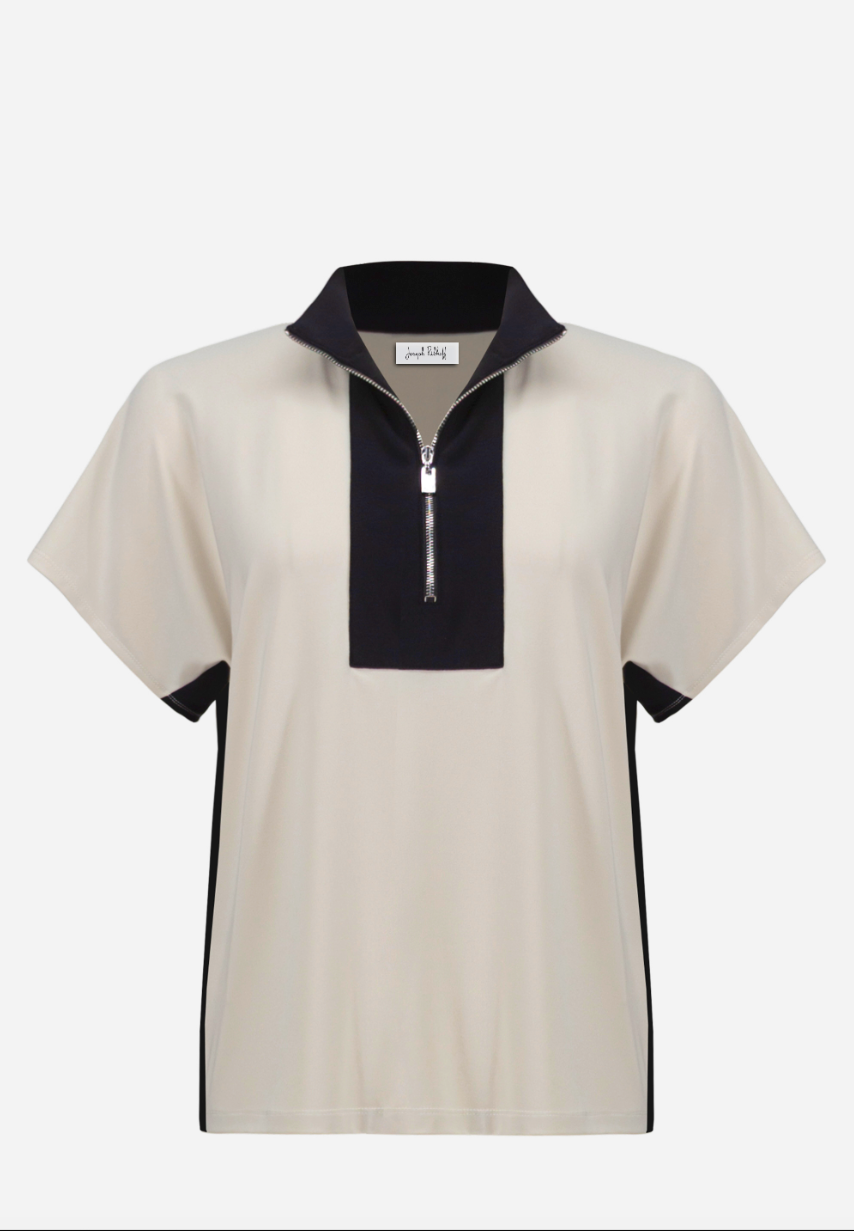 Joseph Ribkoff Sporty Zipper Top Style 261611