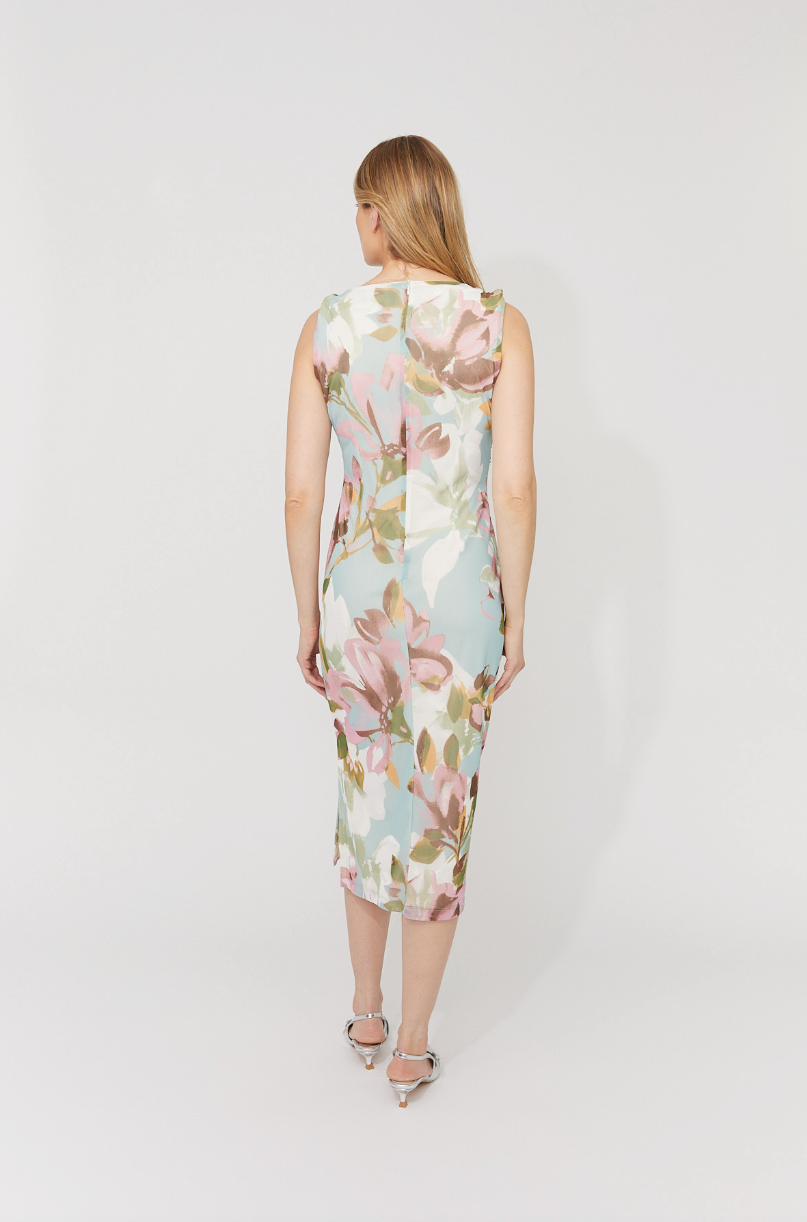 Frank Lyman Floral Sleeveless Bodycon Dress — Style 261362