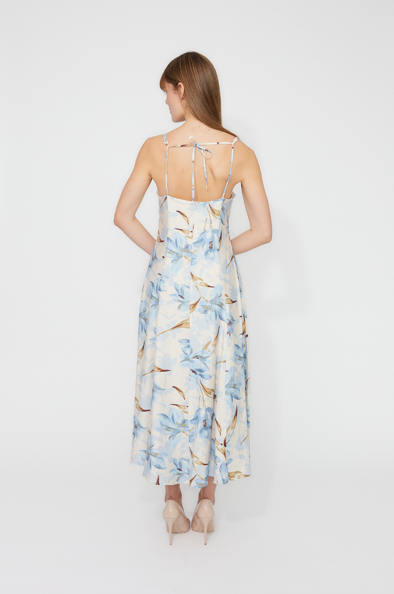 Frank Lyman Floral Maxi A-line Dress Style 261285